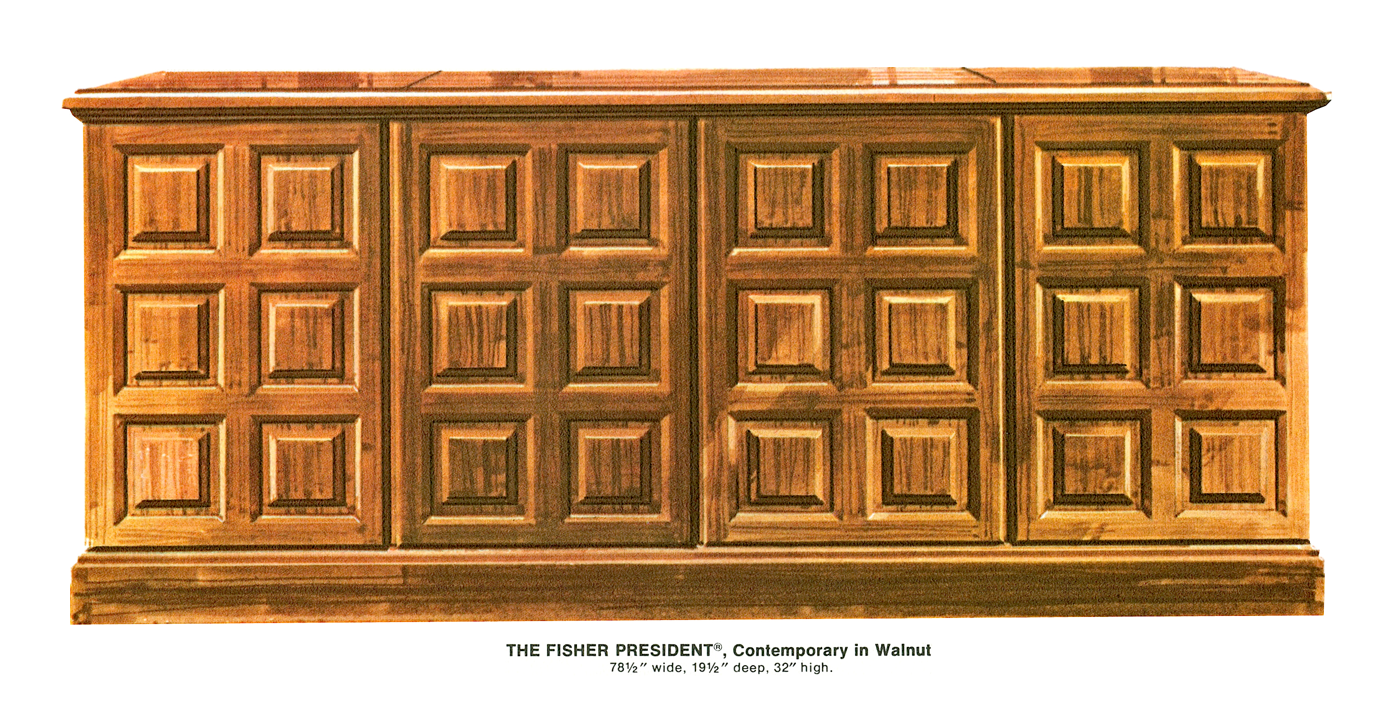 1967 Fisher 9012-W Contemporary Console